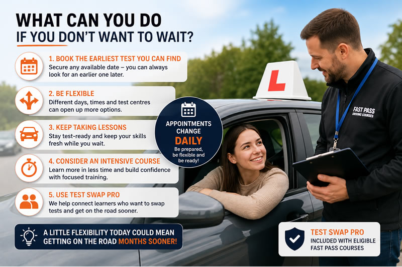 testdate what can i do about my driving test